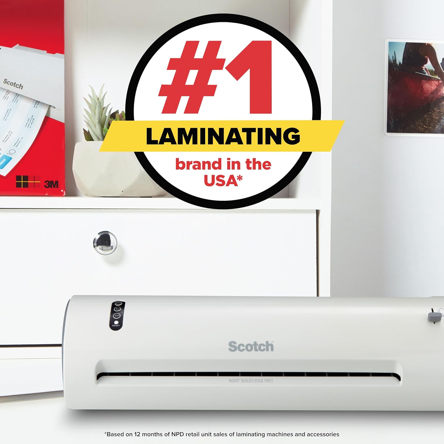 Detalle de Scotch Thermal Laminating Pouches, 8.9 x 11.4 Inches (Letter Size), 100-Count