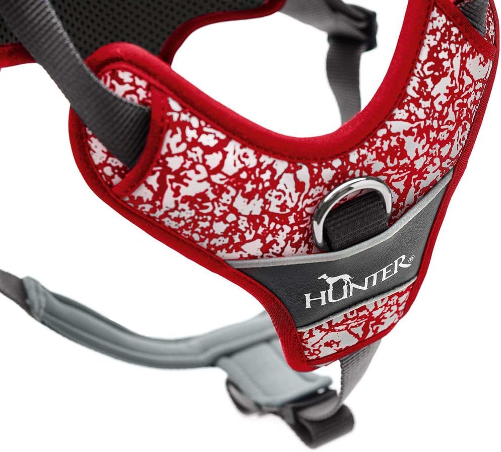Detalle de HUNTER Geschirr Divo Reflect 72-100/L – reflektierendes Hundegeschirr in L (72–100 cm)
