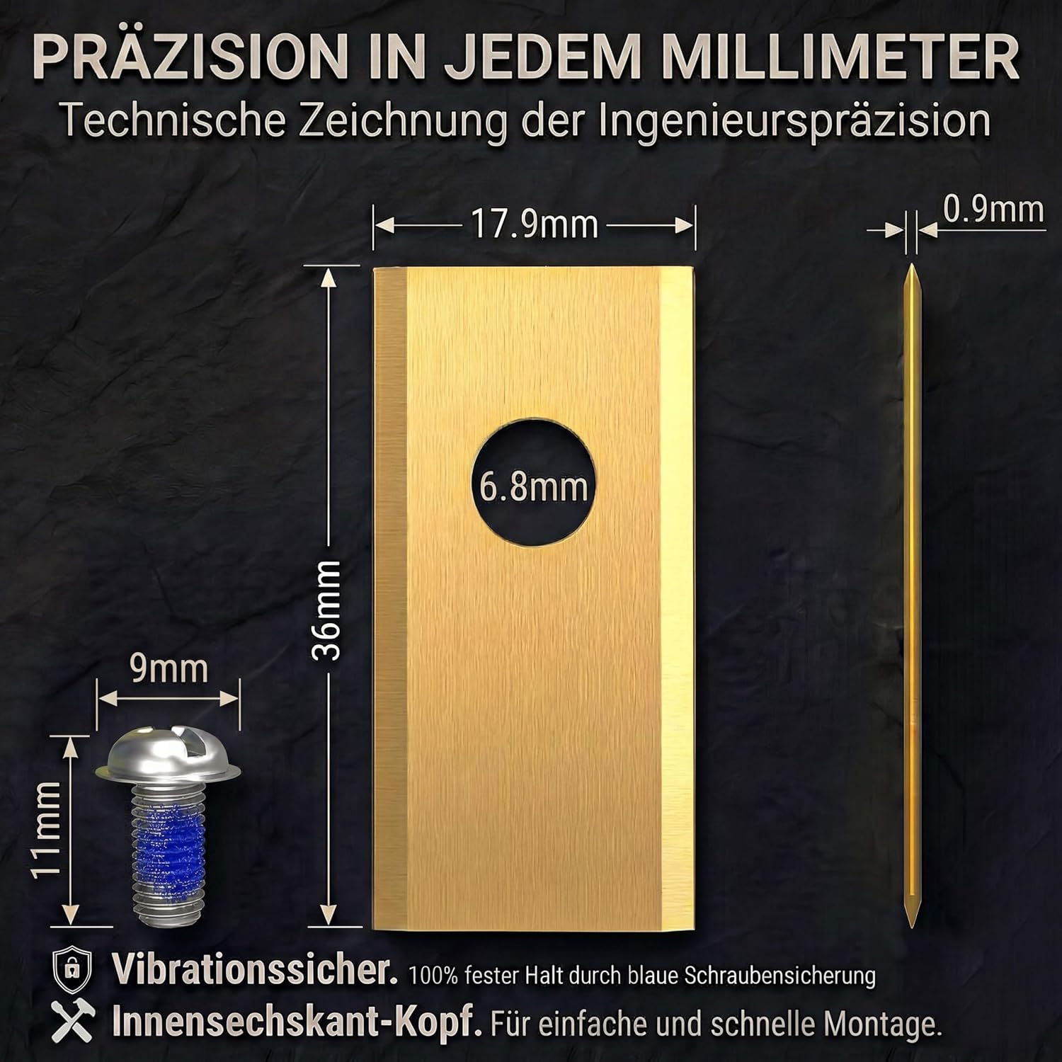Thumbnail 4 de HAUSPROFI Titan Ersatzklingen 30x für Eufy Mähroboter E15 & E18 – 60% längere Haltbarkeit, inkl. Schrauben & Box