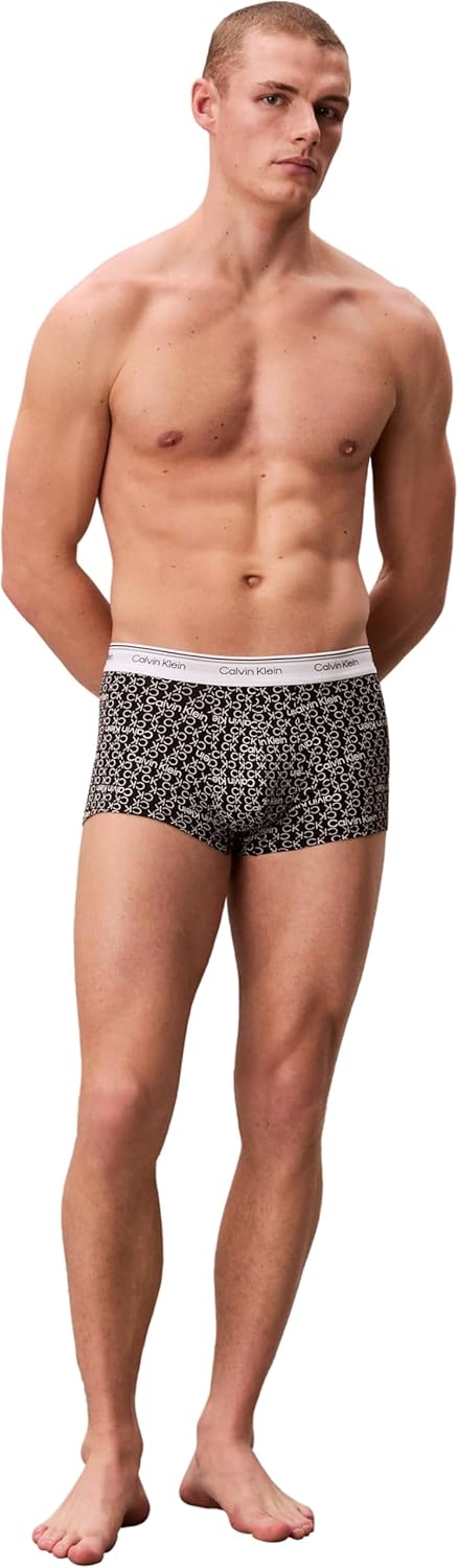 Detalle de Calvin Klein Men Low-Rise Boxer Short Trunks Stretch Cotton (Pack of 3)