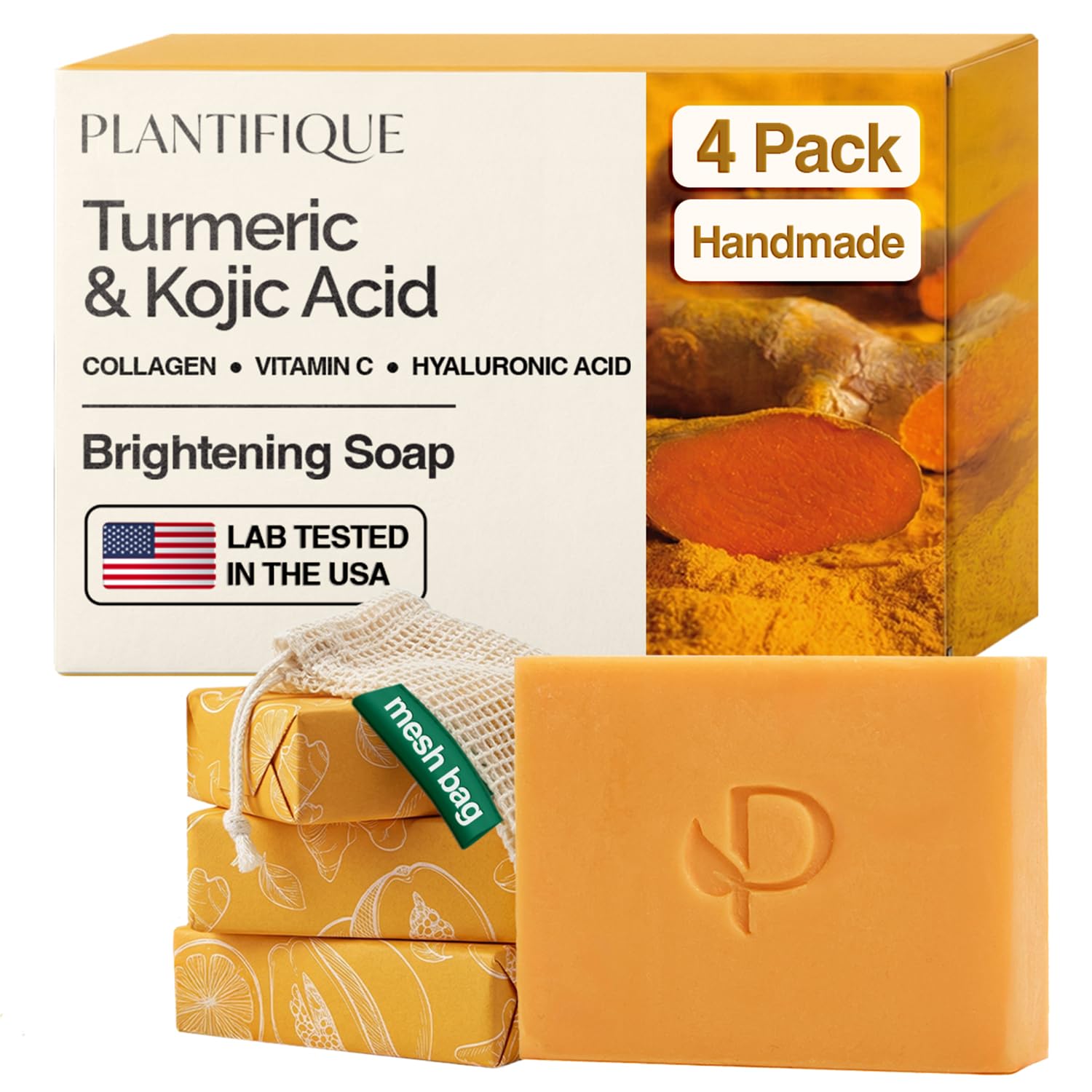 Detalle de PLANTIFIQUE Turmeric Seife 320 g für Gesicht