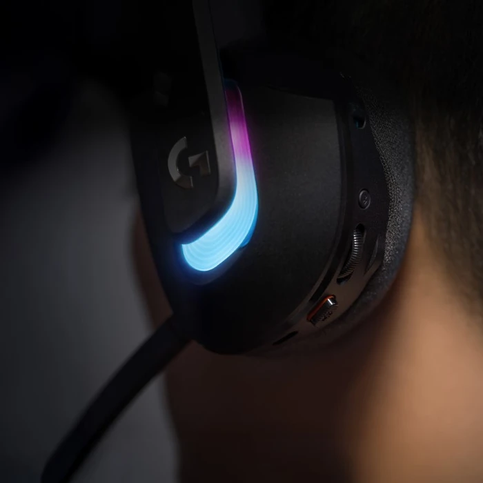 Detalle 2 de Logitech G522 Lightspeed Kabelloses Gaming-Headset Schwarz – kabellos, RGB, Surround Sound