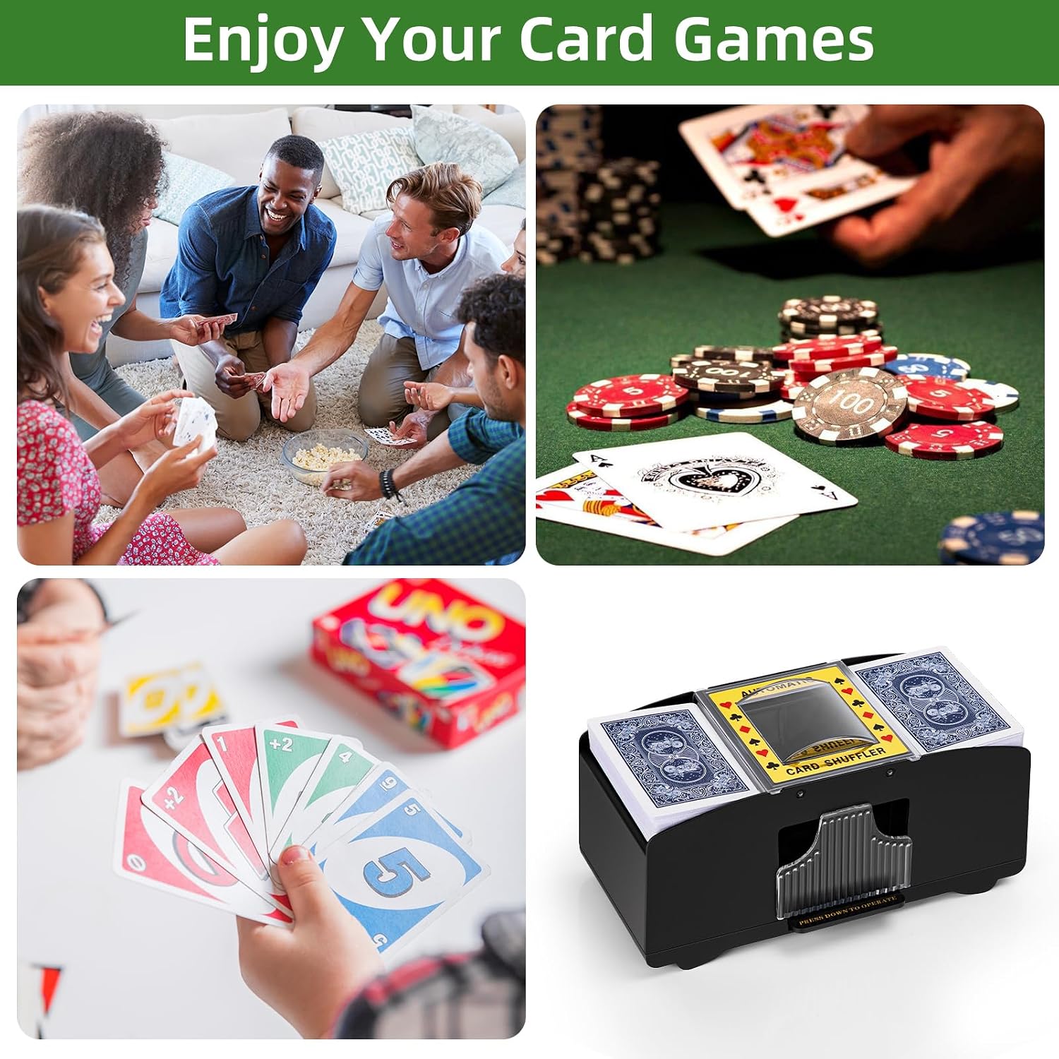 Thumbnail 5 de YUCEEN Automatic Card Shuffler 6 Decks