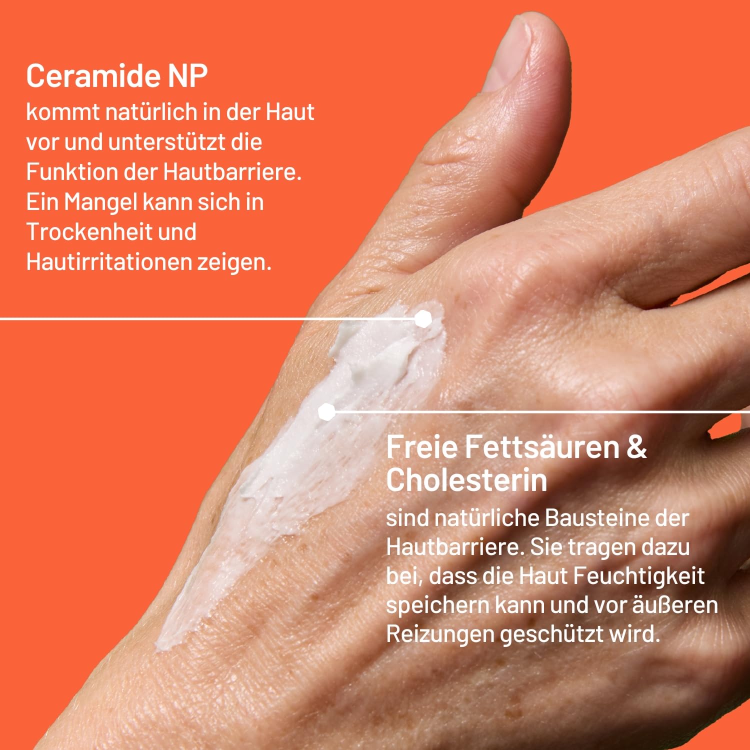 Detalle de Locobase Repair Creme – 72h Feuchtigkeitscreme für sehr trockene Haut, parfümfrei, Gesicht und Körper