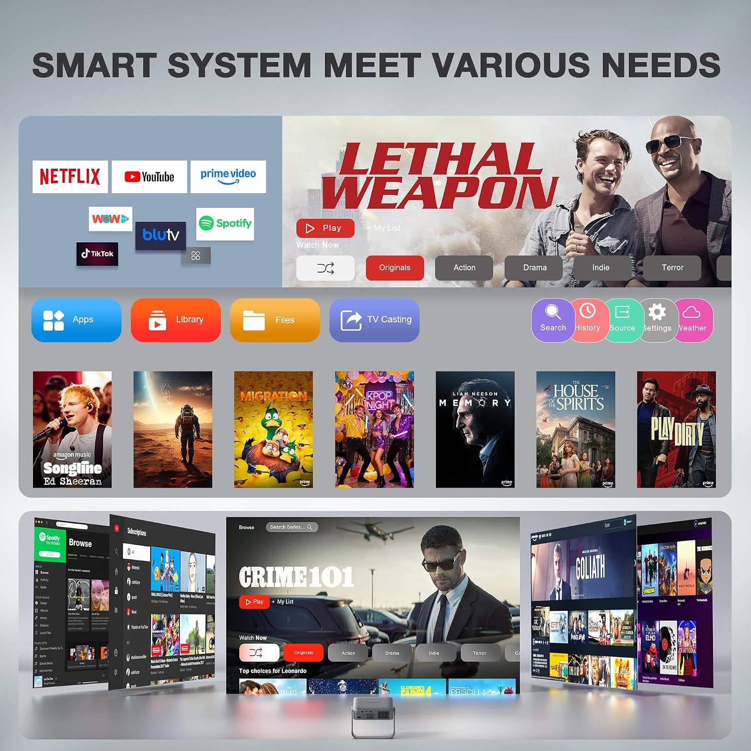 Thumbnail 3 de XuanPad Mini Projector Native 1080p