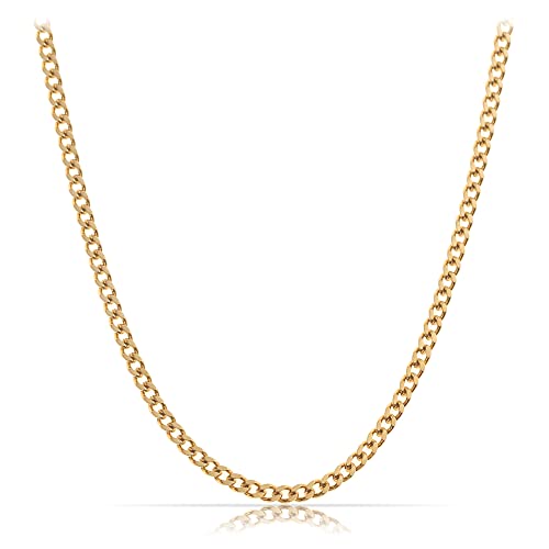 Detalle de Made by Nami Collier pour Homme en Acier Inoxydable – Chaîne à Maillons de 60 cm