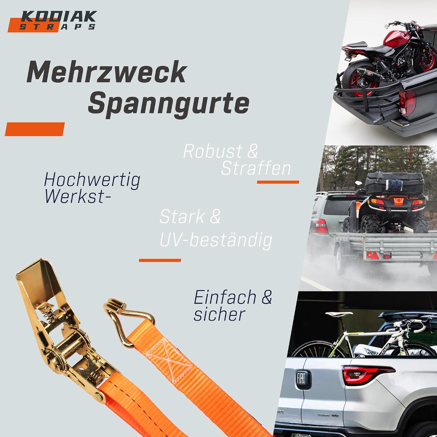 Detalle 2 de KODIAK STRAPS RS2502 Spanngurt 4m đ