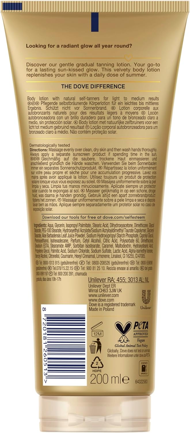 Thumbnail 2 de Dove Lozione Corpo Autoabbronzante Summer Revived – abbronzatura graduale naturale, finitura luminosa, 2x200 ml