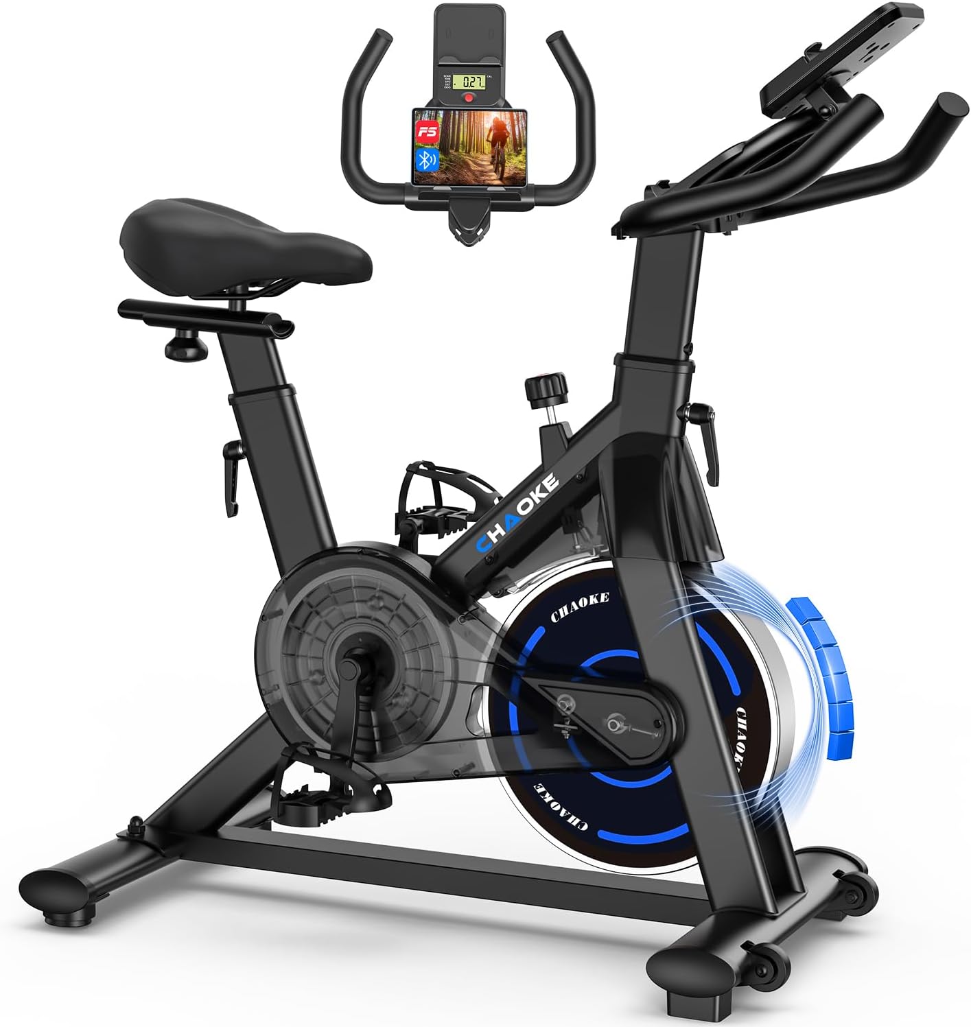 Detalle de CHAOKE Bicicleta Estática Magnética 150kg
