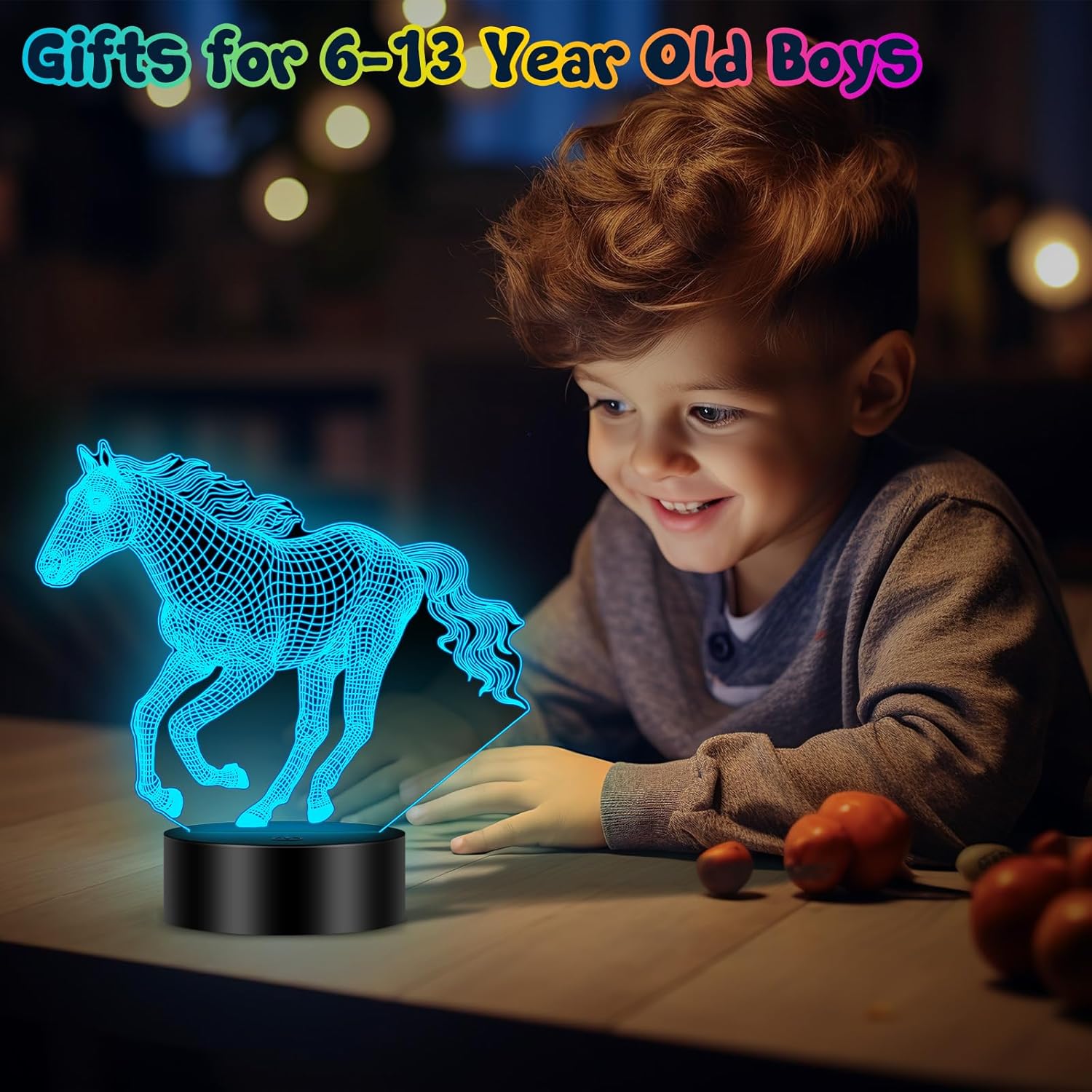 Thumbnail 3 de Linkax Pferde Nachtlicht 3D – Adventskalender Highlight für Mädchen