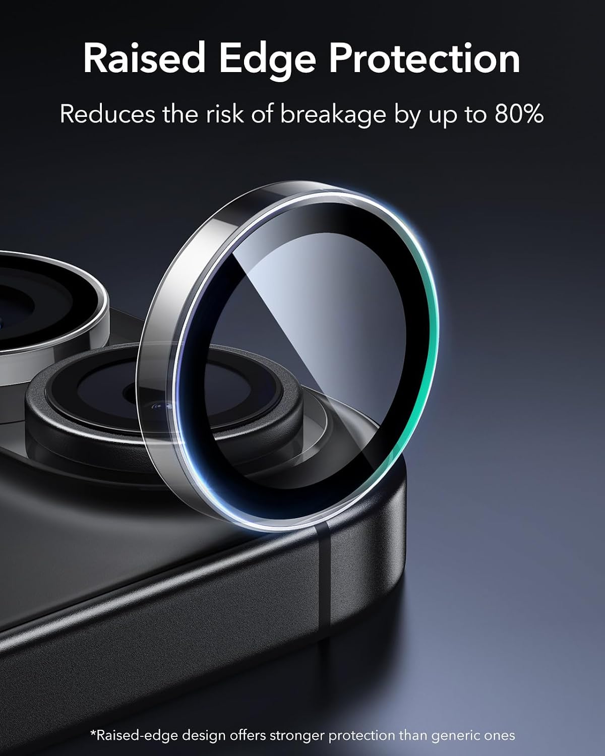Thumbnail 2 de ESR Camera Lens Protector for iPhone 17/16/16 Plus, Clear 9H Tempered Glass
