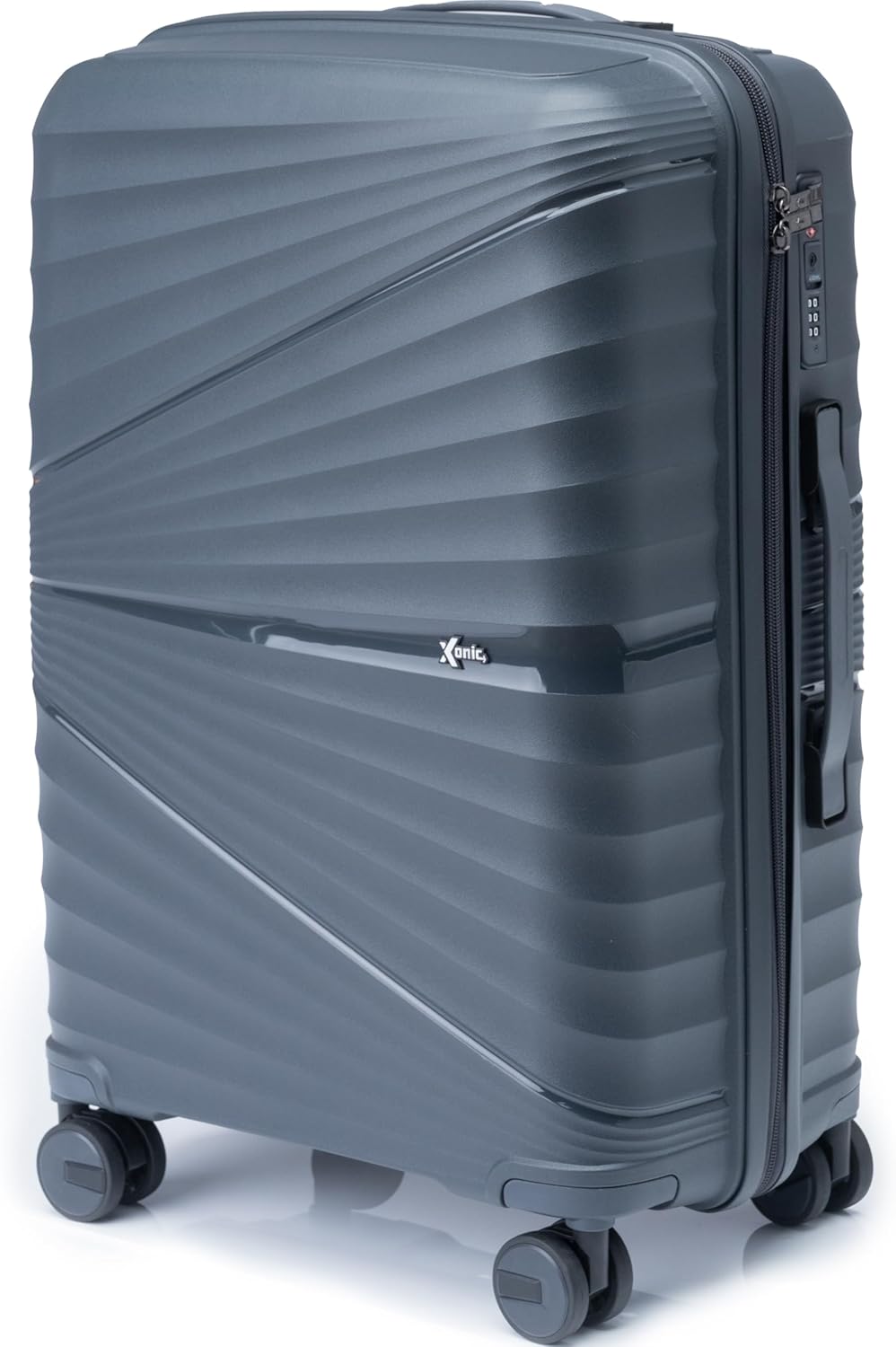 Detalle de Xonic Hartschalenkoffer L 65L – robuster, leichter Reisebegleiter mit TSA-Schloss