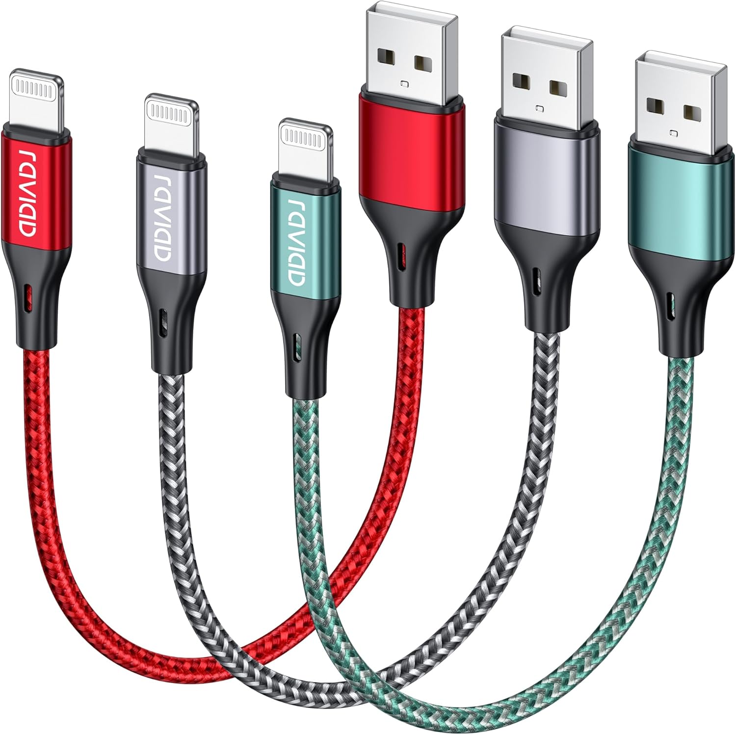 Thumbnail 6 de RAVIAD iPhone Ladekabel 3er-Set (3 m) – USB Lightning Kabel, MFi-zertifiziert