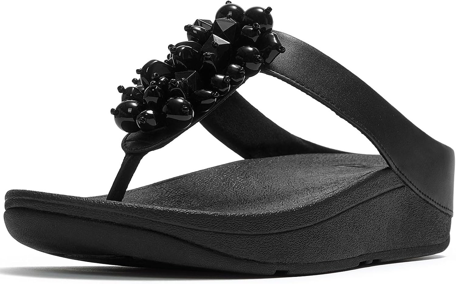 Detalle de Fitflop Fino Bead-cluster Toe-post Sandals – SandaleFemme: confort et stabilité au quotidien