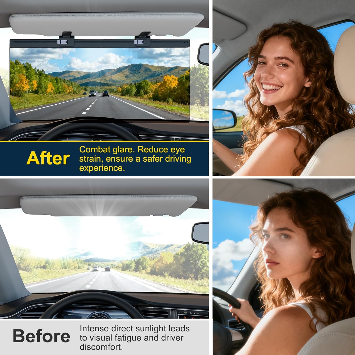 Detalle 2 de Veharvim Sun Visor Extender 1 Pack