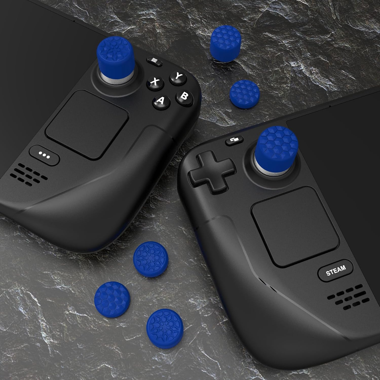 Detalle 1 de PlayVital Blue Ergonomic Stick Caps 10