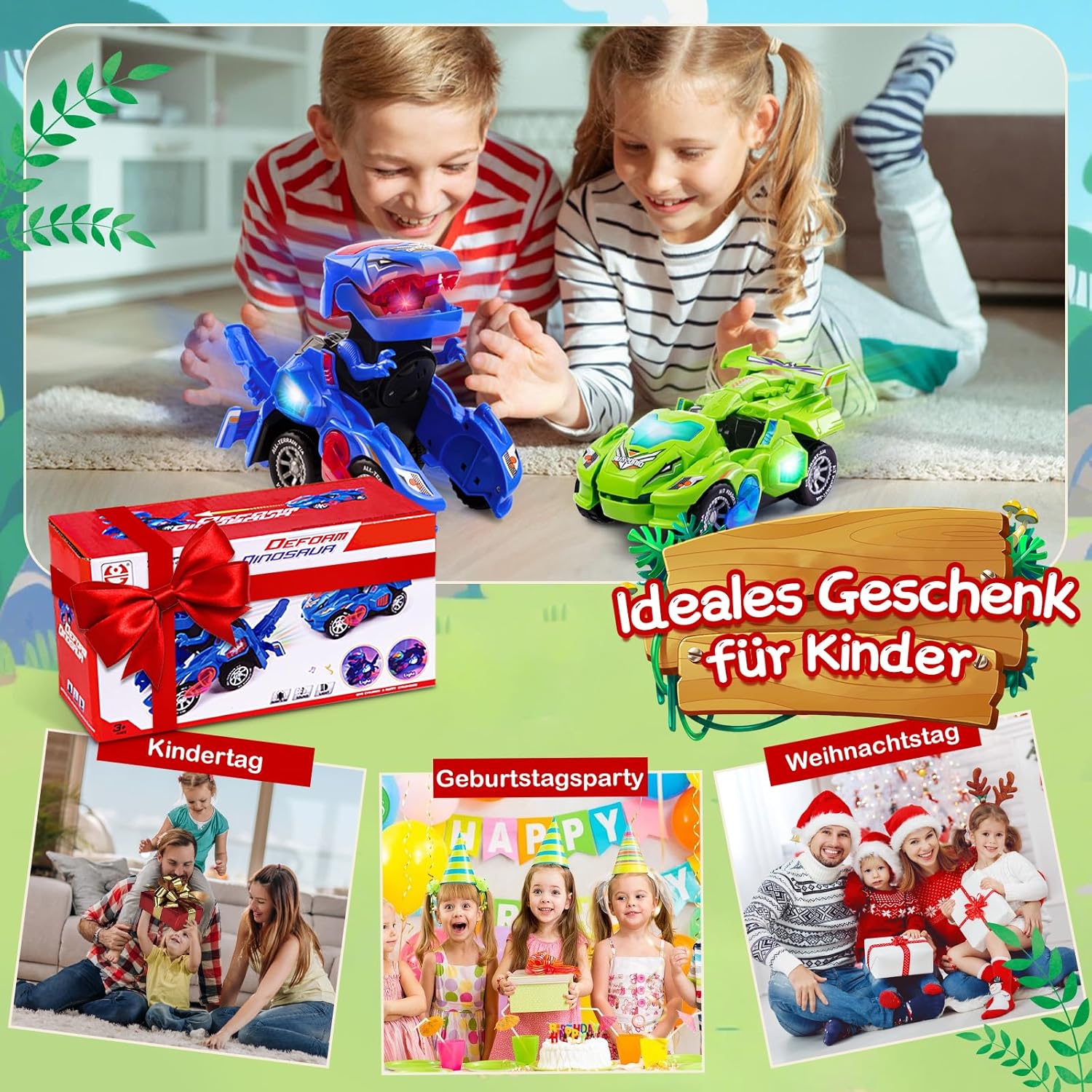 Thumbnail 6 de Yellcetoy Dino Transform Auto 3D Licht