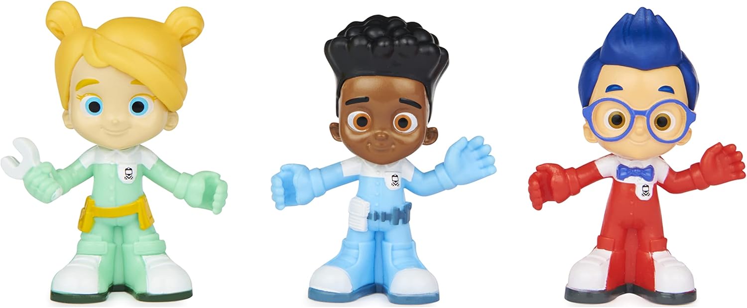 Mighty Express — lot de 3 figurines pour enfants (avec piste et barrière), à partir de 3 ans