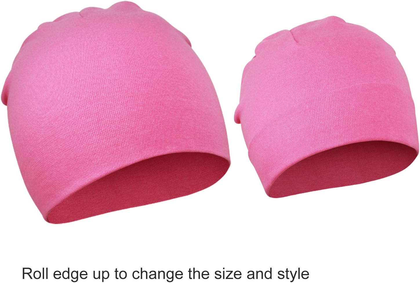 Detalle de DRESHOW 8-pack baby beanie hats (newborn to toddler) – soft cotton knit caps