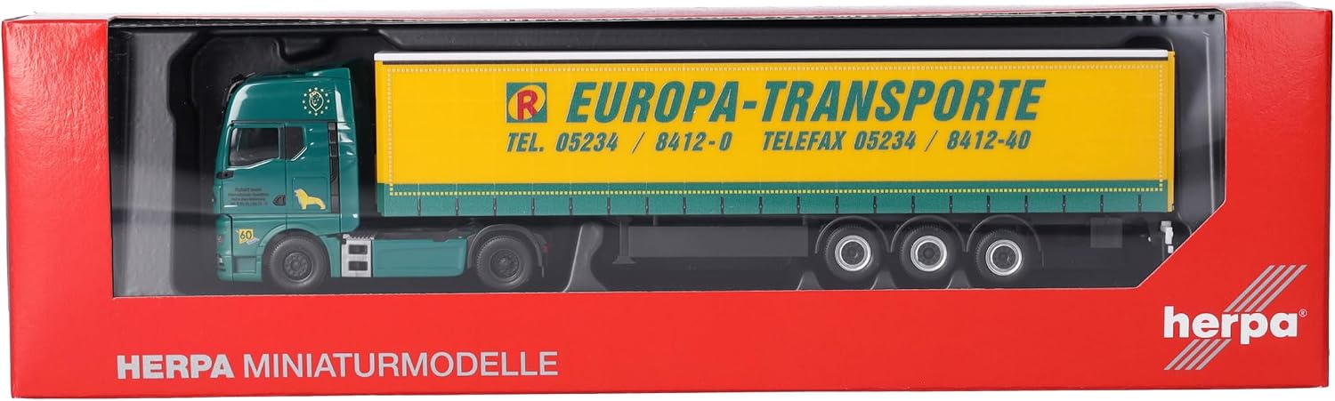 Detalle 1 de Herpa MAN TGX GX z naczepą plandekową Rubart Europa-Transporte 1:87