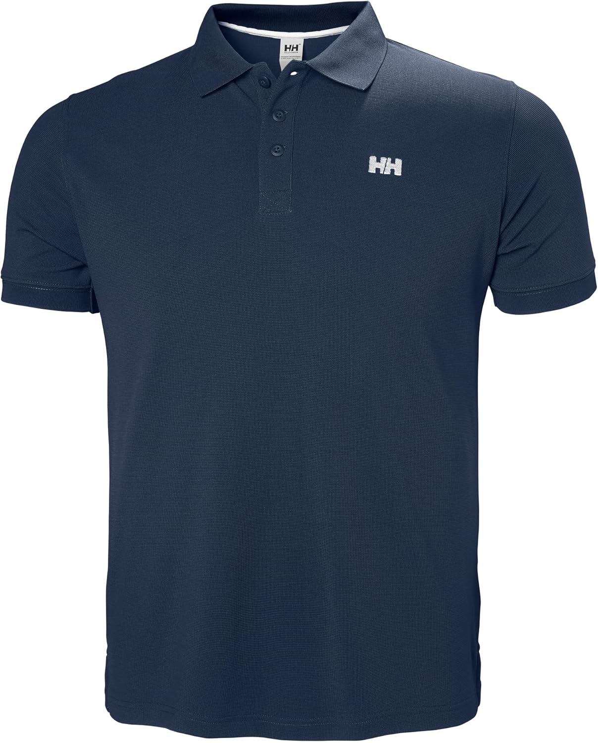 Detalle de Helly Hansen Driftline Polo para hombre (azul marino, talla L) de secado rápido