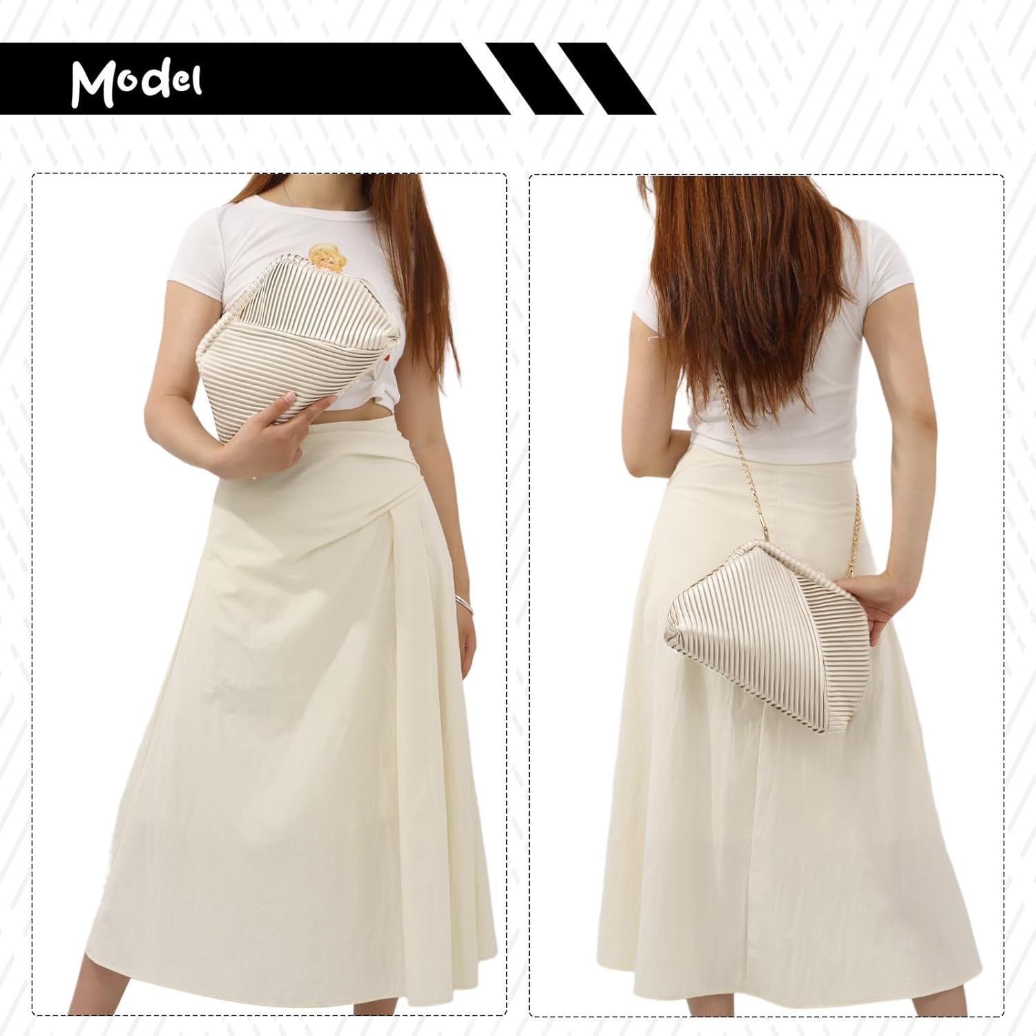 Thumbnail 1 de Fecialy Ruched Clutch Purse for Women