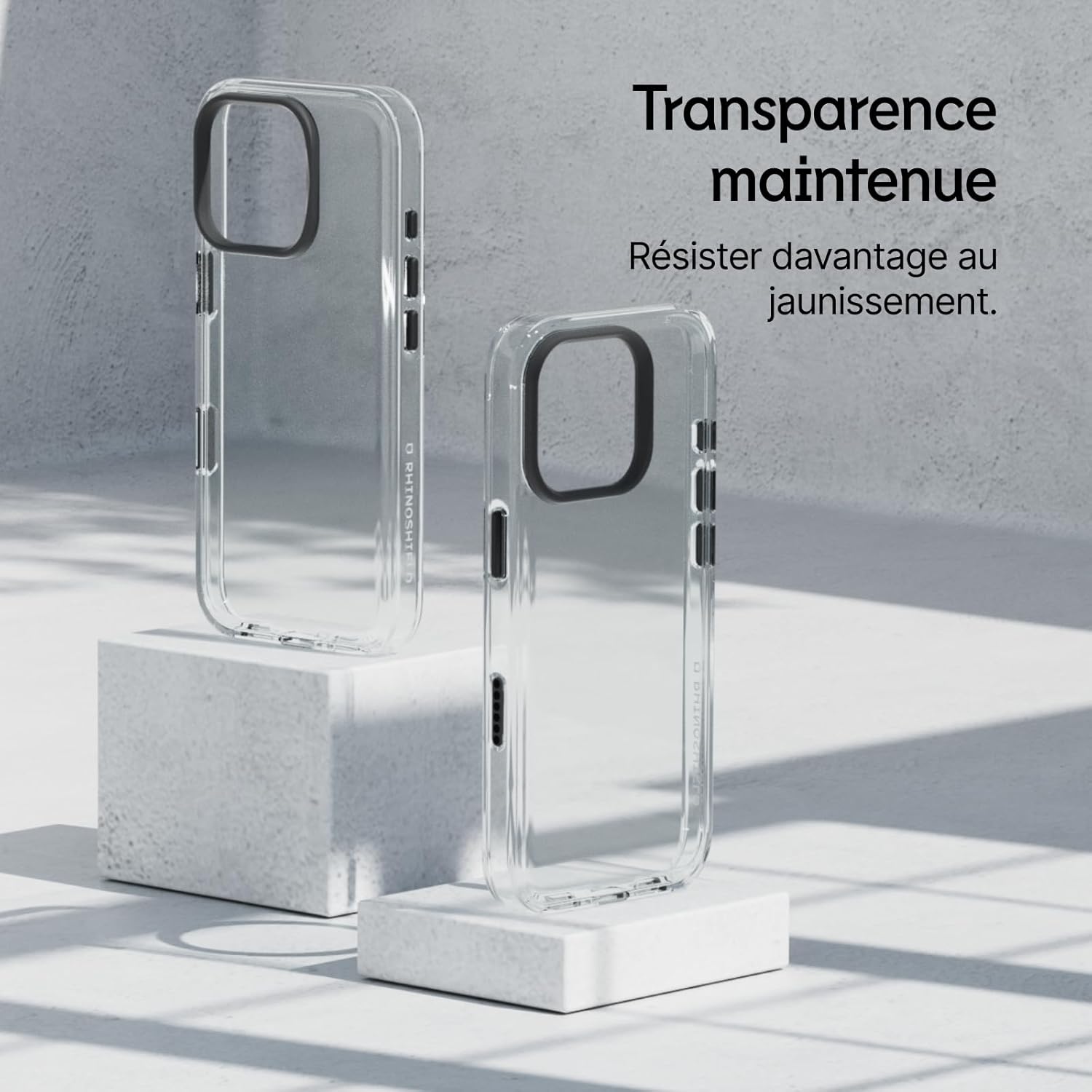 Thumbnail 1 de RhinoShield Coque Clear avec bouton de contrôle caméra pour iPhone 16 – Transparence élevée et protection anti-chute