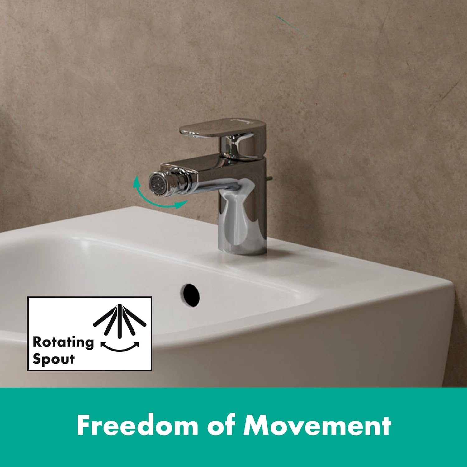 Thumbnail 3 de Hansgrohe Vernis Blend Rubinetto per Bidet con Scarico a Tirante – 71210000