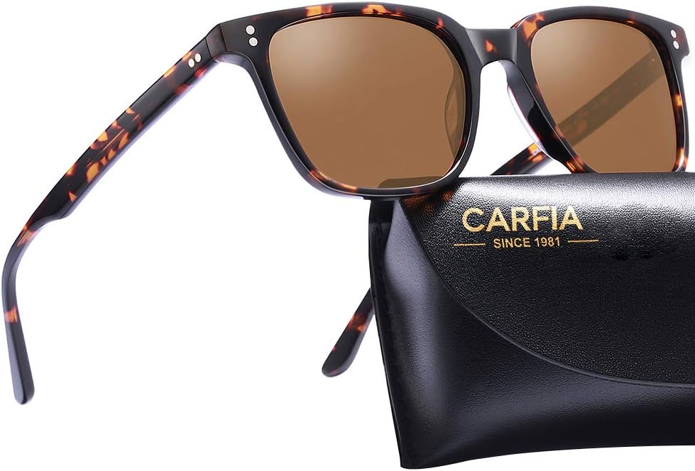 Detalle de CARFIA Retro Polarised Sunglasses for Women with UV400 Protection