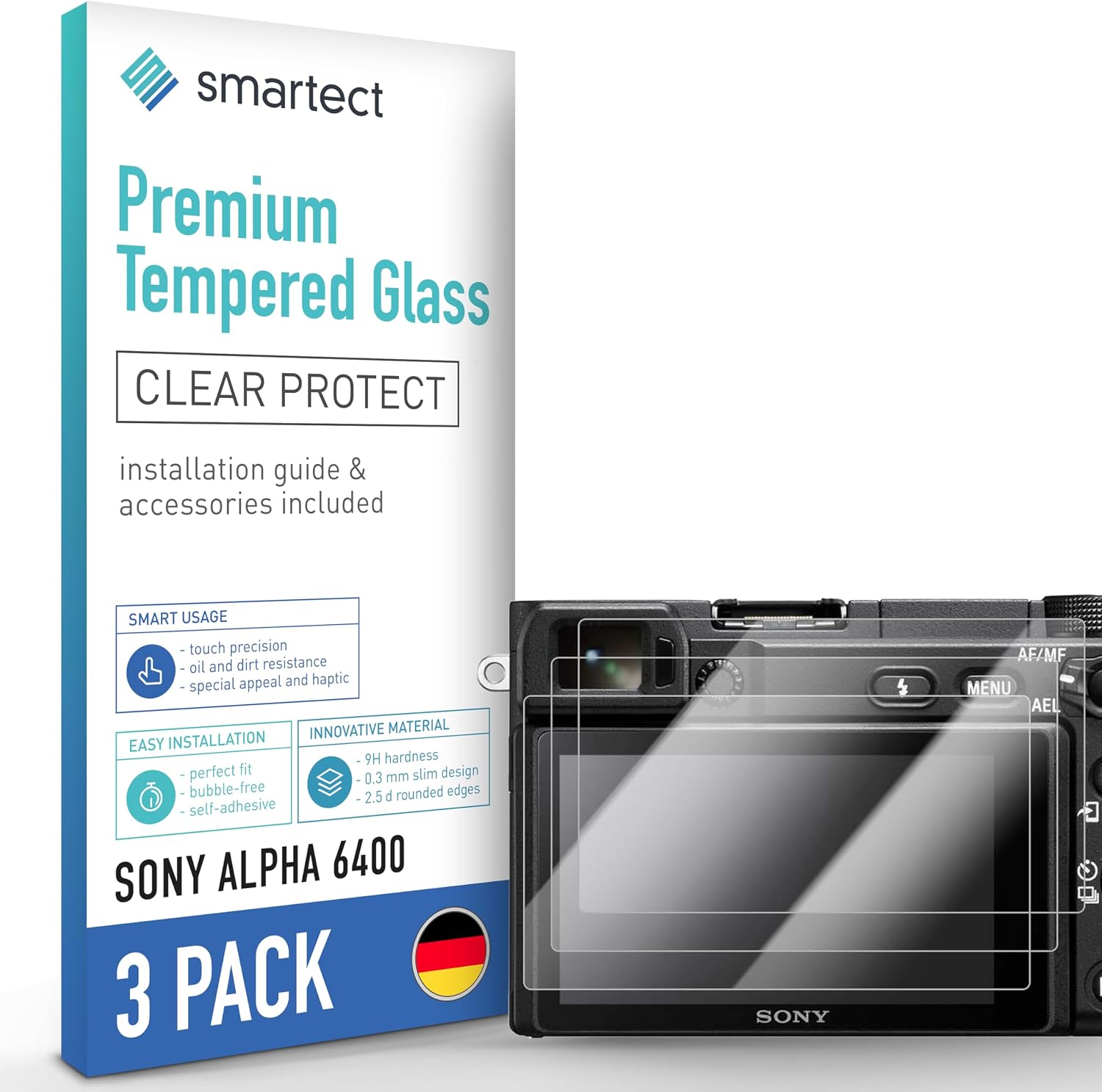 Thumbnail 6 de smartect Cristal templado para Sony Alpha 6300