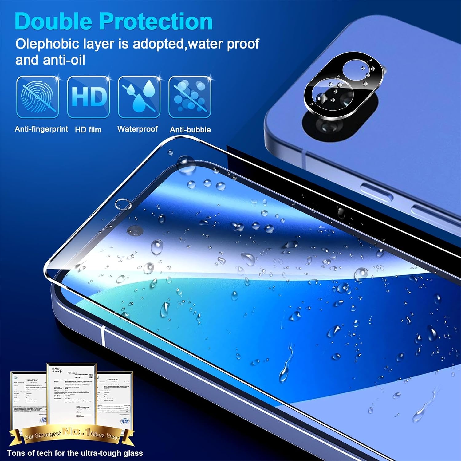 Detalle 2 de letosan Pixel 10a Screen Protector Kit, 9H Tempered Glass, 3 Screen and 2 Camera Protectors