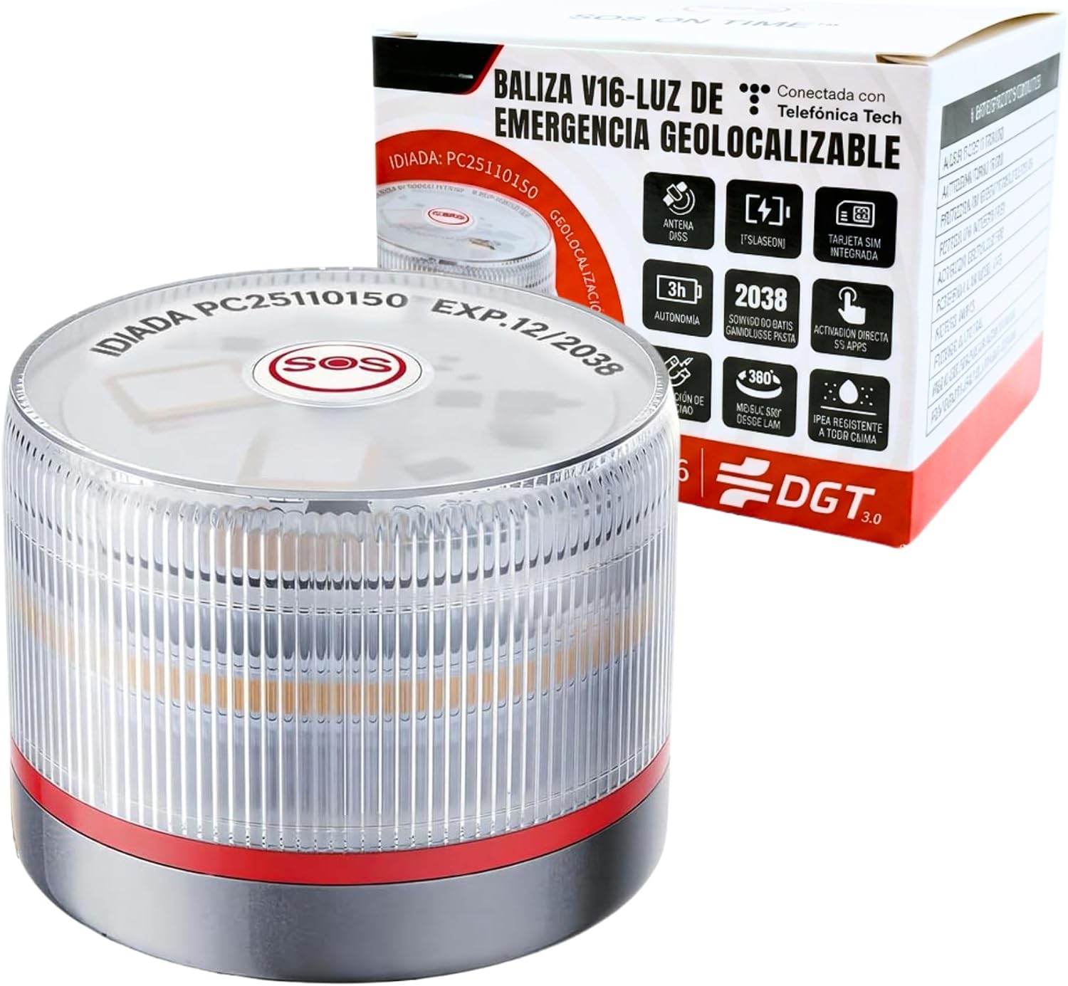 Detalle de MAGIC SELECT Luce di Emergenza V16 DGT 3.0 Omologata con Geolocalizzazione