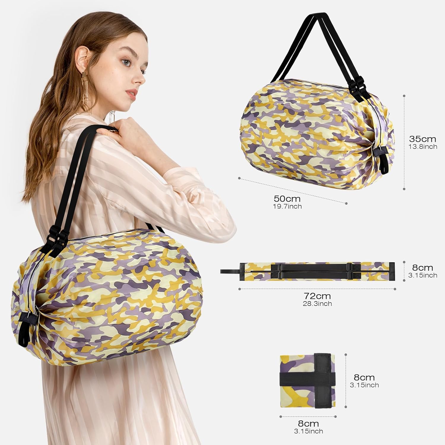 Thumbnail 3 de SPAHER 25L Underseat Travel Duffel for Ryanair and Beyond: Foldable, Waterproof and Practical