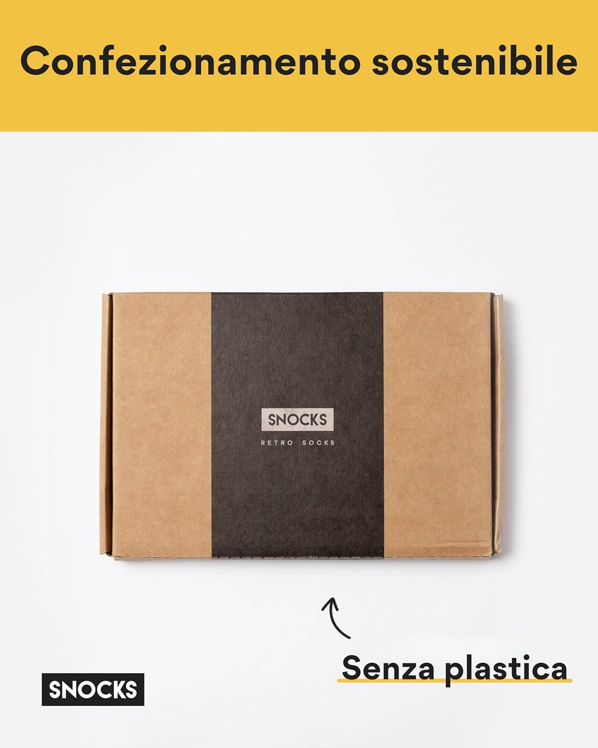 Thumbnail 4 de Snocks 4 paia di calze spugna antiampolla in cotone organico uomo & donna (taglia 35-50)