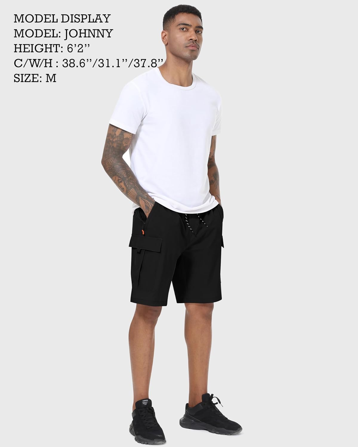 Thumbnail 2 de Men’s Cargo Shorts Quick-Dry Lightweight Stretch Hiking Shorts with 5 Pockets (No Lining)