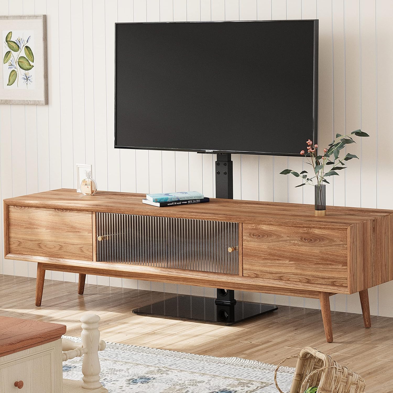 Detalle 2 de BONTEC TV Floor Stand 30–70 inch, 40kg capacity