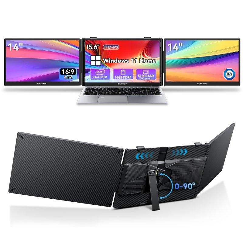 Detalle de Blackview DCM5 14": monitor portátil IPS FullHD 60 Hz con USB-C y altavoz integrado