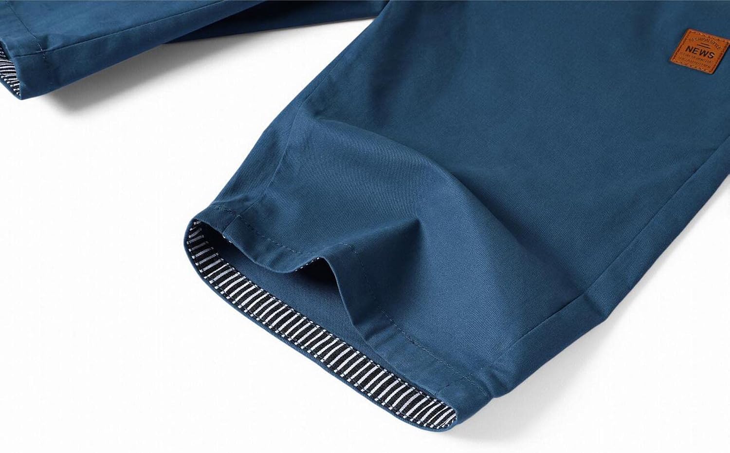 Detalle de JustSun Kurze Hosen Herren Shorts Chino Baumwolle mit Tunnelzug