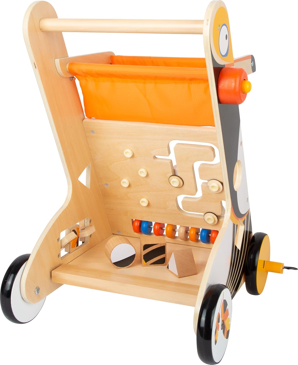 Thumbnail 5 de small foot Lauflernwagen Tukan aus Holz mit Bremssystem – stabil, vielseitig und fördert die Motorik ab 12 Monaten