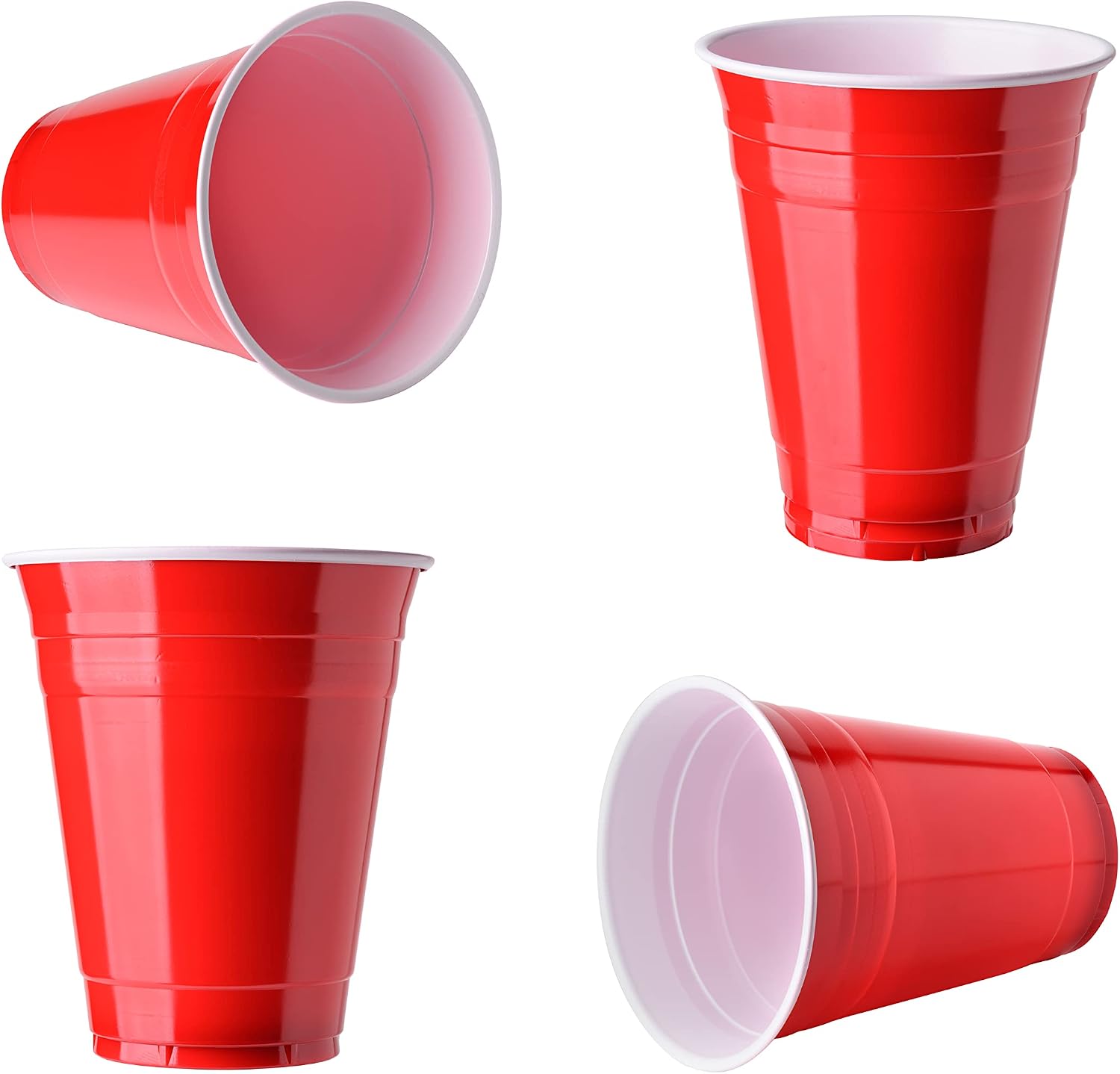 Detalle de GOODS+GADGETS Reusable Party Cups, 473 ml, Red, Thick-Walled