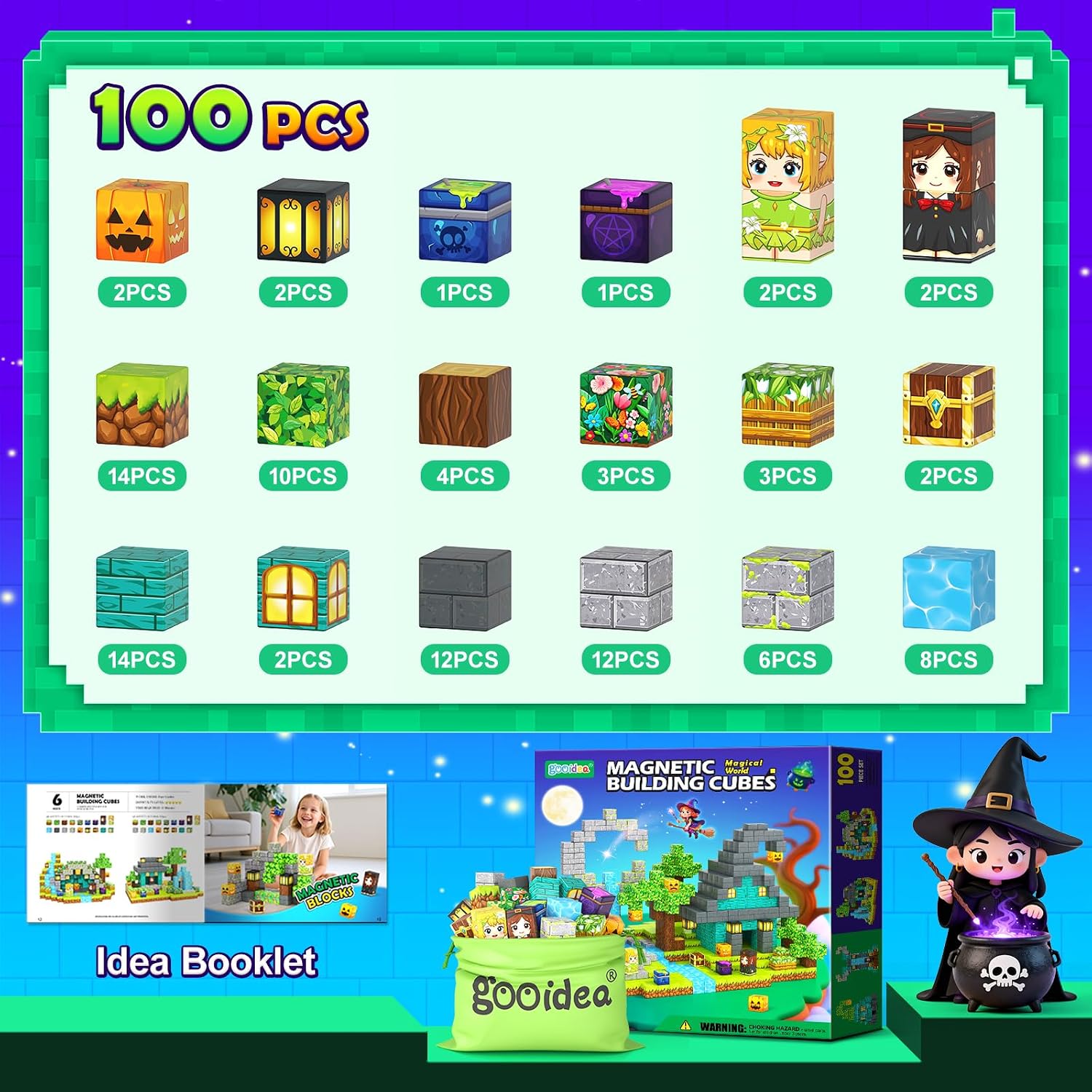 Detalle 2 de Gooidea Magnetic Blocks 100 set 🧩