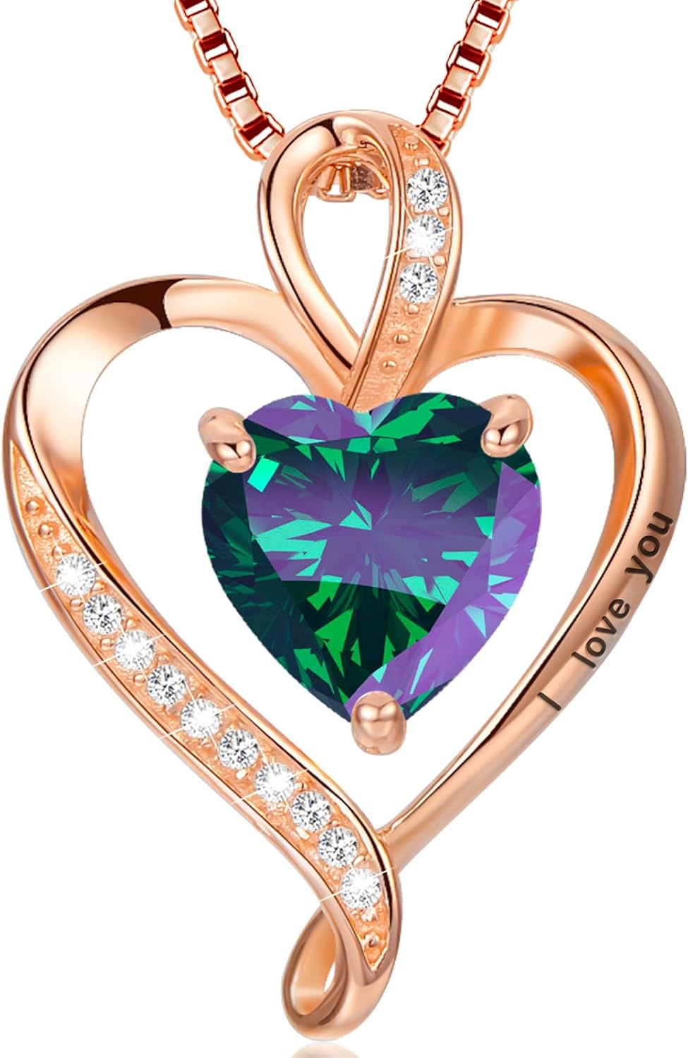 Detalle de LAVUMO collier argent 925, I love you