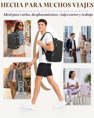 Thumbnail 6 de VMIKIV Mochila 40x30x20 para Ryanair 24L: comodidad y cabina organizada para viajes