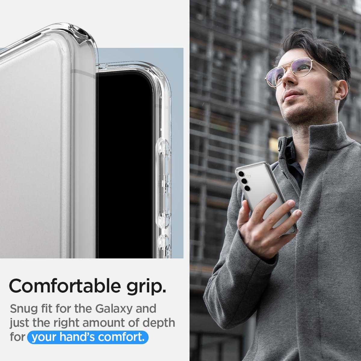 Detalle de Spigen Cover Ultra Hybrid per Samsung Galaxy S24, trasparente