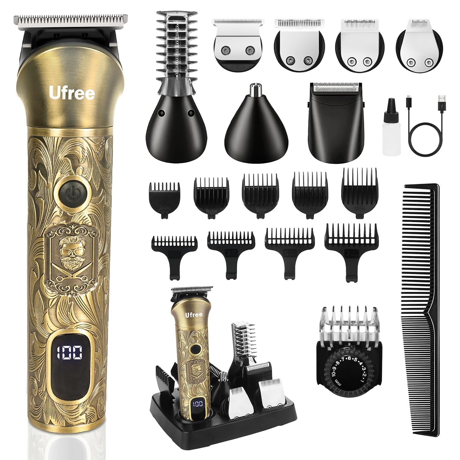 Detalle de Ufree Beard Trimmer 6500RPM cordless kit