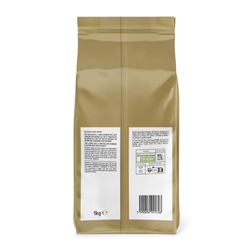 Detalle de By Amazon Café En Grano Natural, 1 kg — 100% Arábica, tueste medio, Rainforest Alliance