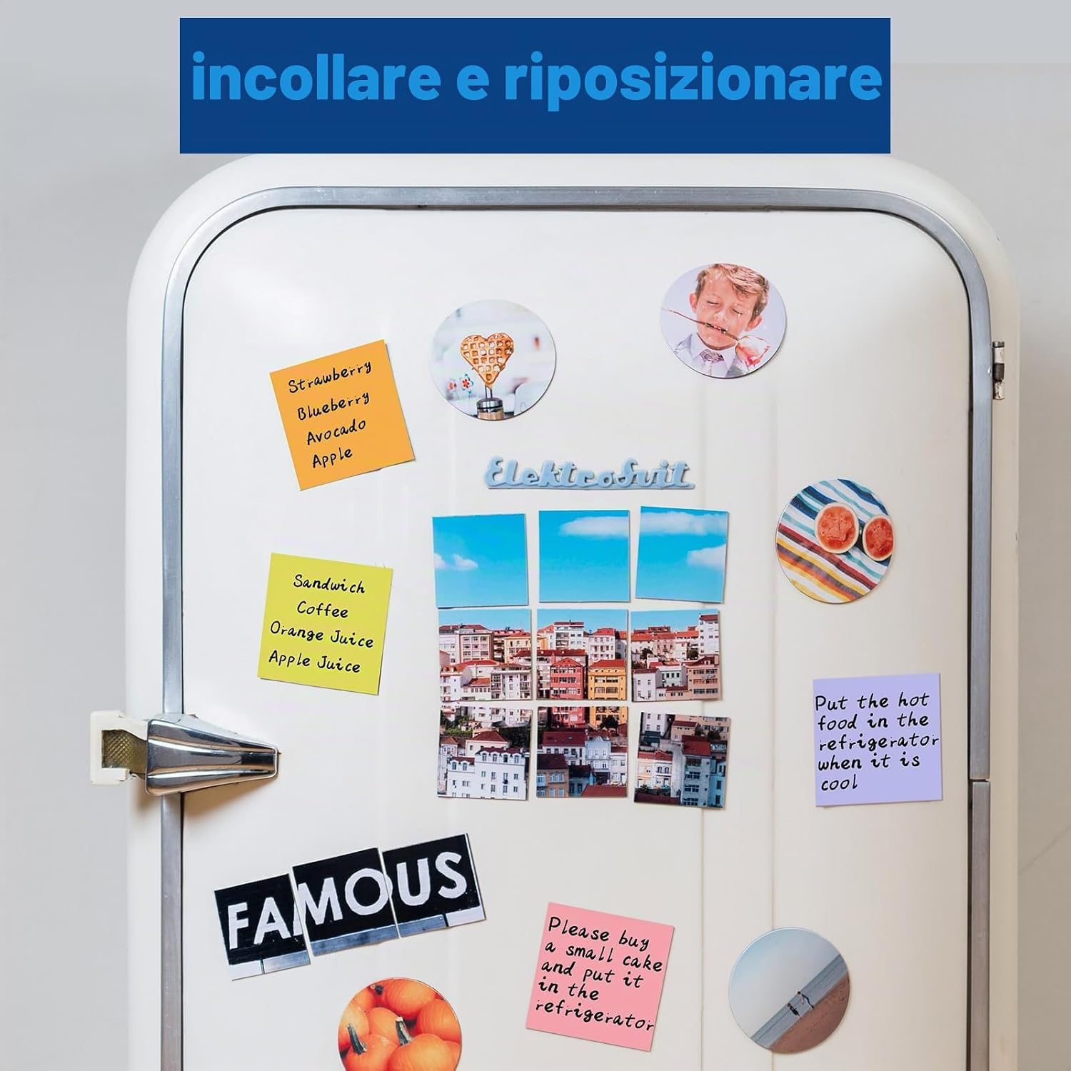 Detalle 2 de ZCZN Foglietti Adesivi Viscosità Super Forte – 4 Blocchetti, 76x76 mm, Nero