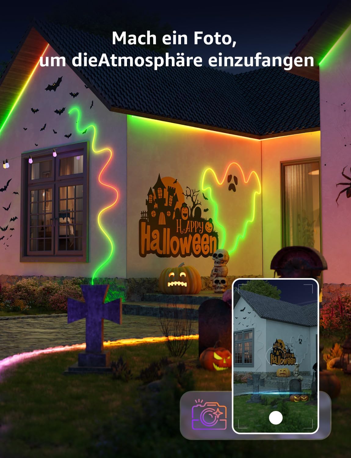 Detalle de Lepro Neon AI LED Strip 10m – RGB-Streifen mit App-, Musik- und Sprachsteuerung