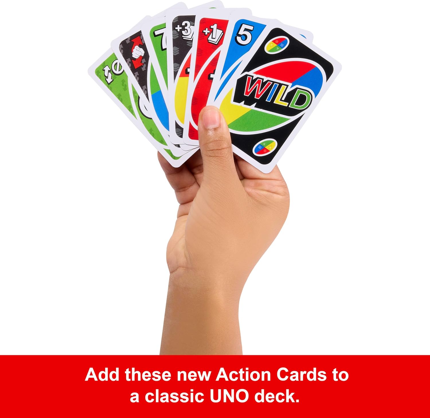Detalle de Mattel Games UNO Card Game with 2 Add On Packs and Storage Tin