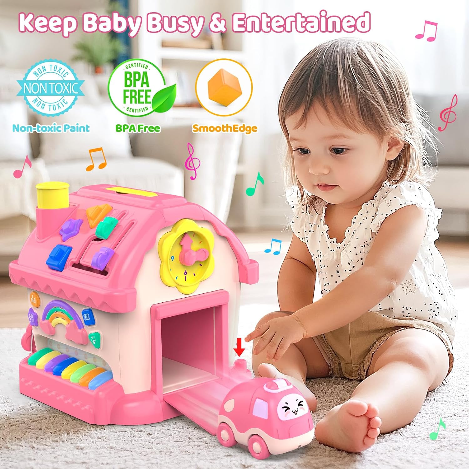 Thumbnail 4 de Fidecexv 12-in-1 Montessori Musical House toddler toy